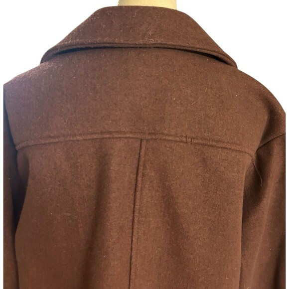 Marc New York Anthony Marc Womens Knit Brown Double Breasted Jacket Coat M - Picture 6 of 11